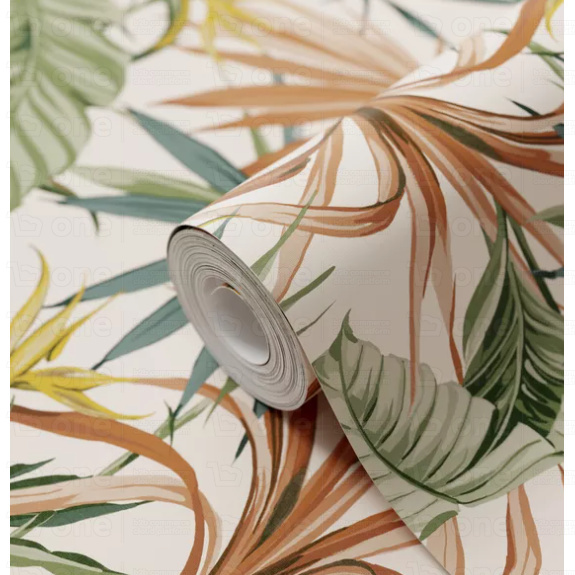 GoodHome Floral palm trees fleece wallpaper