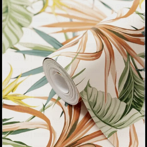 GoodHome Floral palm trees fleece wallpaper